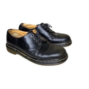 Vintage Doc Martens Black UK 8 US Women 10, Mens 9 England Oxfords 90s Y2K 9222z